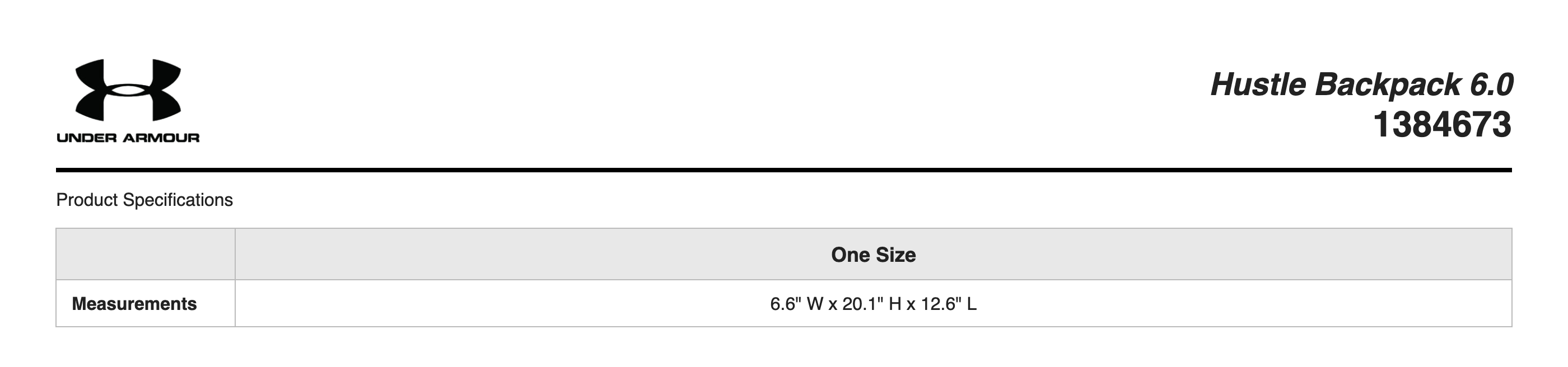 Sizing Chart