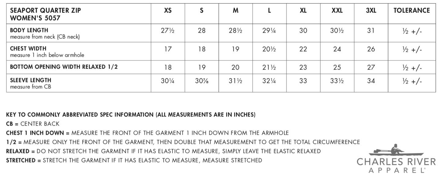 Sizing Chart