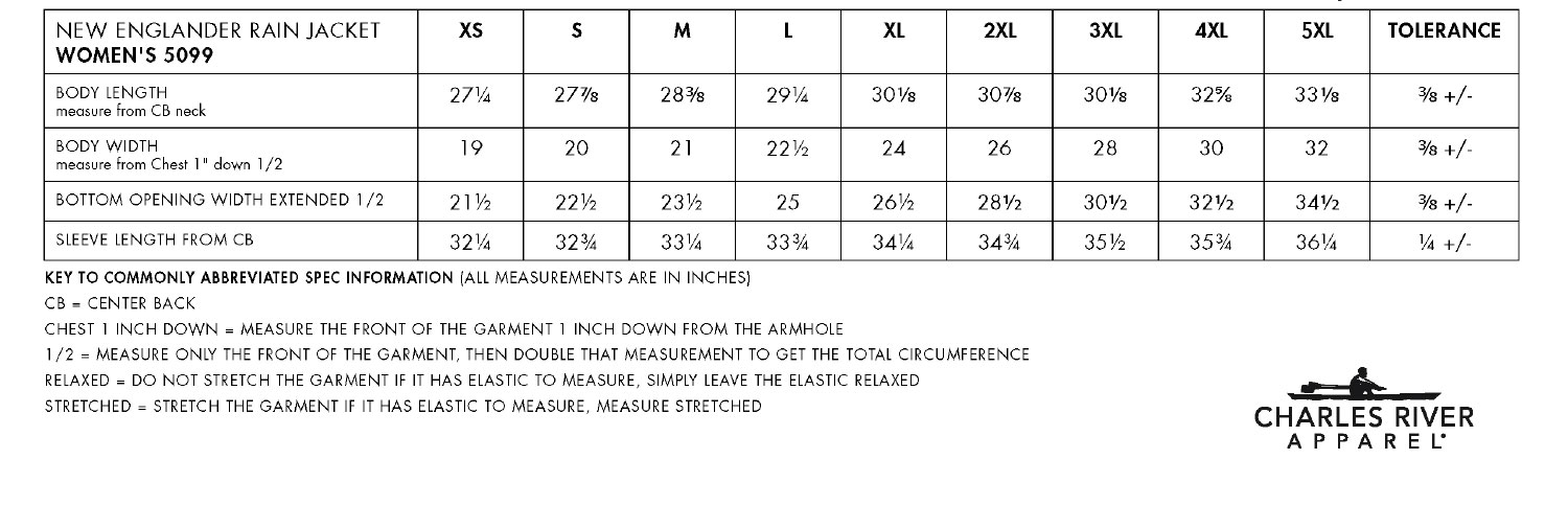 Sizing Chart