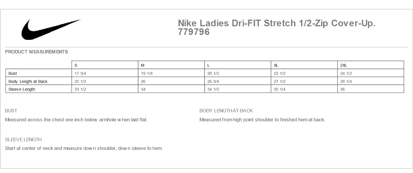 Sizing Chart