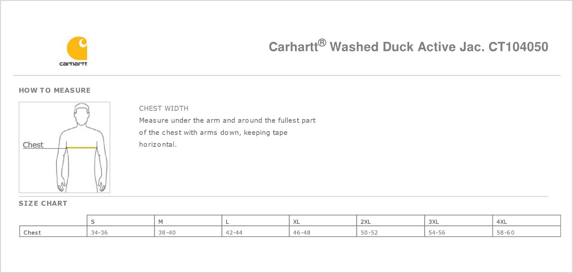 Sizing Chart