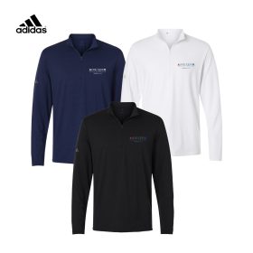 Adidas Men's Textured Stripe 1/4-Zip. A708 -DF/LC