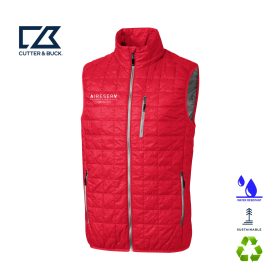 C&B Men's Rainier Insulated Recycled Full-Zip Puffer Vest. MCO00019 -EMB/RC
