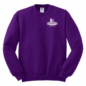 Jerzees Crewneck Sweatshirt. 562M - WHITE LOGO