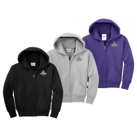 Youth Full-Zip Hooded Sweatshirt. PC90YZH