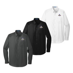 Men's Long Sleeve Poplin Shirt. W100