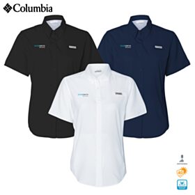 Columbia Ladies' PFG Tamiami Short Sleeve Shirt. 212466 - EMB/RC