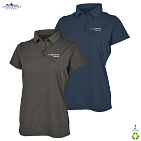CR Ladies' Heathered Eco-Logic Stretch Polo. 2318 - DF/LC