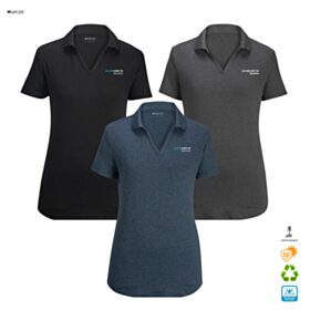 Point Grey Ladies' Recycled Heather Polo. 5592 - DF/LC