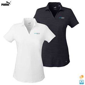 Puma Ladies' Cloudspun Free V-neck Polo. 597695