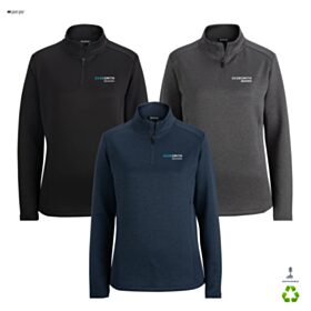 Point Grey Ladies' Double-Knit 1/4-Zip. 6482