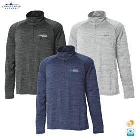 CR Men's Space Dye Performance Pullover. 9763 - DF/LC