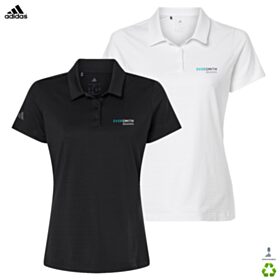 Adidas Ladies' Textured Stripe Polo. A707 - DF/LC