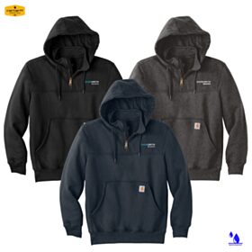 Carhartt Rain Defender Paxton Heavyweight Hooded Zip Mock Sweatshirt. CT100617