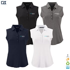 C&B Ladies' Forge Recycled Four-Way Stretch Sleeveless Polo. LCK00197 - DF/LC