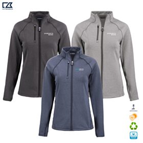 C&B Ladies' Peshastin Fleece Lined Recycled Full-Zip Jacket. LCK00200