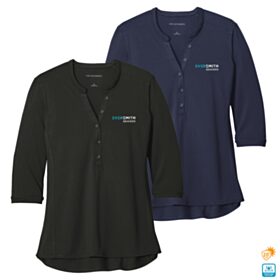 Ladies' UV Choice Pique Henley. LK750