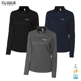 Clique Ladies' Spin Eco Performance 1/2-Zip Pullover. LQK00085 - DF/LC