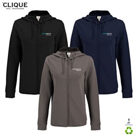 Clique Ladies' Haven Recycled Full-Zip Hoodie. LQK00091