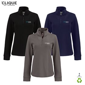 Clique Ladies' Haven Recycled 1/4-Zip Sweatshirt. LQK00092