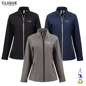 Clique Ladies' Tempo Stretch Full-Zip Softshell Jacket. LQO00068