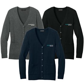 Ladies' Easy Care Button-Up Cardigan Sweater. LSW4150