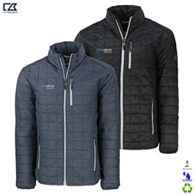 C&B Men's Rainier Insulated Recycled Full-Zip Puffer Jacket. MCO00018 - EMB/RC