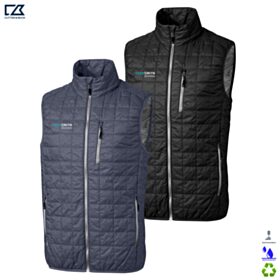 C&B Men's Rainier Insulated Recycled Full-Zip Puffer Vest. MCO00019 - EMB/RC