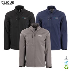 Clique Men's Tempest Waterproof Full-Zip Softshell Jacket. MQO00078