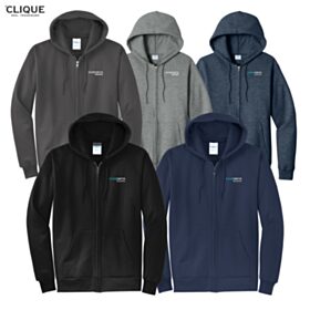 Fleece Full-Zip Hooded Sweatshirt. PC78ZH