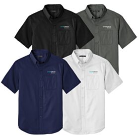 Men's Short Sleeve SuperPro React Twill Shirt. W809