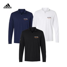 Adidas Men's Textured Stripe 1/4-Zip. A708 -DF/LC