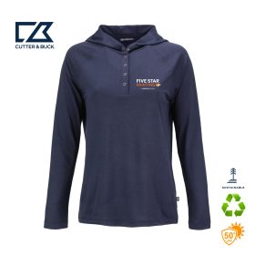 C&B Ladies' Coastline Eco Recycled Hooded Shirt. LCK00184 -DF/LC