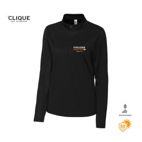 Clique Ladies' Spin Eco Performance 1/2-Zip Pullover. LQK00085 -DF/LC