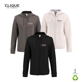 Clique Ladies' Haven Recycled Full-Zip Hoodie. LQK00091