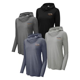 Ladies' Tri-Blend Wicking Long Sleeve Hoodie. LST406