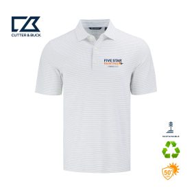 C&B Men's Forge Stripe Stretch Recycled Polo. MCK01346 -DF/LC