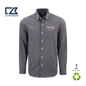C&B Men's Skyline Recycled Gingham Long Sleeve Dress Shirt. MCW00236