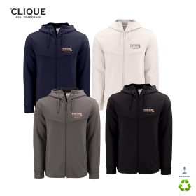 Clique Mens Haven Recycled Full-Zip Hoodie. MQK00118