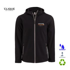 Clique Mens Tempo Stretch Full-Zip Softshell Hooded Jacket. MQO00086