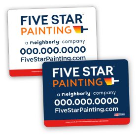 Five Star Vehicle Magnet (Sold Individually as Sets Of 2). 24x18