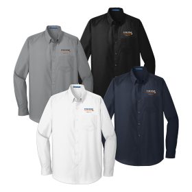 Men's Long Sleeve Poplin Shirt. W100