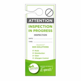 Door Hanger - Inspection In Progress (Lots of 250)