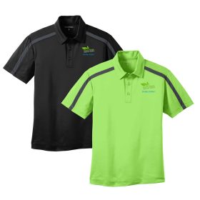 Men's Performance Colorblock Stripe Polo. K547