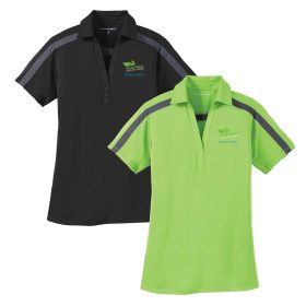 Ladies' Performance Colorblock Stripe Polo. L547