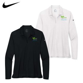 Nike Ladies' Dri-FIT Micro Pique 2.0 Long Sleeve Polo. NKDC2105