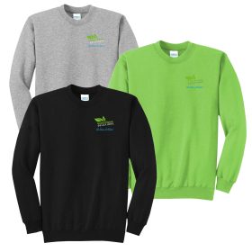 Adult Lightweight Crewneck Sweatshirt. PC78