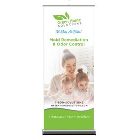 Mold Standard Retractable Banner. 33 X 78