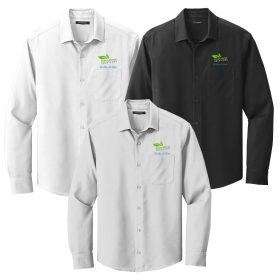 Men's Long Sleeve Performance Staff Shirt. W401