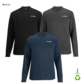 Point Grey Men's Double-Knit 1/4-Zip. 3482